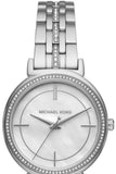  Shop Authentic Michael Kors Cinthia White Mother of Pearl Dial Silver Steel Strap Watch for Women for Women - MK3641 - Luxxuri