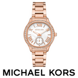  Shop Authentic Michael Kors Sage Three-Hand Mother of Pearl White Dial Rose Gold Steel Strap Watch for Women - MK4806 - Luxxuri