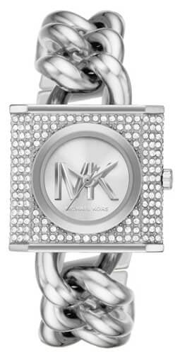  Shop Authentic Michael Kors Chain Lock Pave Silver Dial Silver Steel Strap Watch For Women - MK4718 - Luxxuri