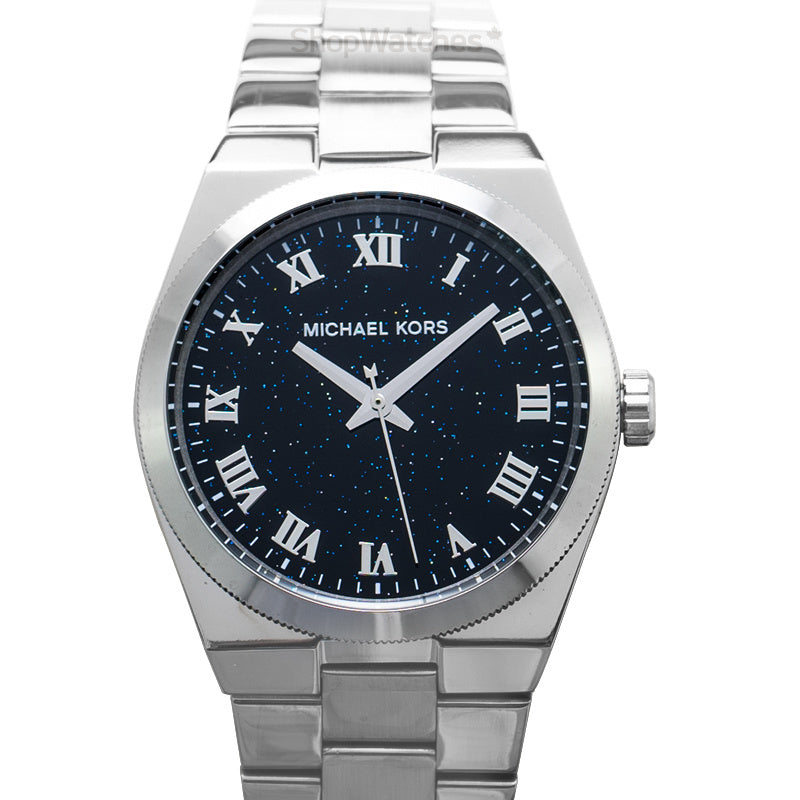  Shop Authentic Michael Kors Channing Midnight Blue Dial Silver Steel Strap Watch for Women - MK6113 - Luxxuri