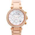  Shop Authentic Michael Kors Parker White Dial with Diamonds Rose Gold Steel Strap Watch for Women - MK5491 - Luxxuri