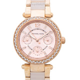  Shop Authentic Michael Kors Parker Pink Dial Two Tone Steel Strap Watch for Women - MK6110 - Luxxuri