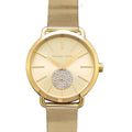  Shop Authentic Michael Kors Portia Gold Dial Gold Mesh Bracelet Watch for Women - MK3844 - Luxxuri