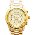Michael Kors Runway Gold Dial Gold Steel Strap  Watch for Men - MK8077