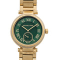  Shop Authentic Michael Kors Skylar Green Dial Gold Steel Strap Watch for Women - MK6065 - Luxxuri