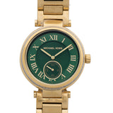  Shop Authentic Michael Kors Skylar Green Dial Gold Steel Strap Watch for Women - MK6065 - Luxxuri