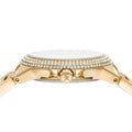 Michael Kors Camille Multifunction Green Dial Gold Steel Strap Watch For Women - MK6981