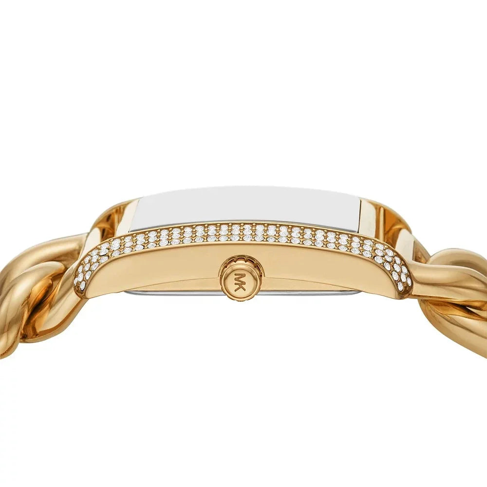  Shop Authentic Michael Kors Emery Three Hand Silver Dial Gold Steel Strap Watch For Women - Mk7300 - Luxxuri