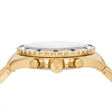  Shop Authentic Michael Kors Everest Chronograph Blue Dial Gold Steel Strap Watch For Women - MK6971 - Luxxuri