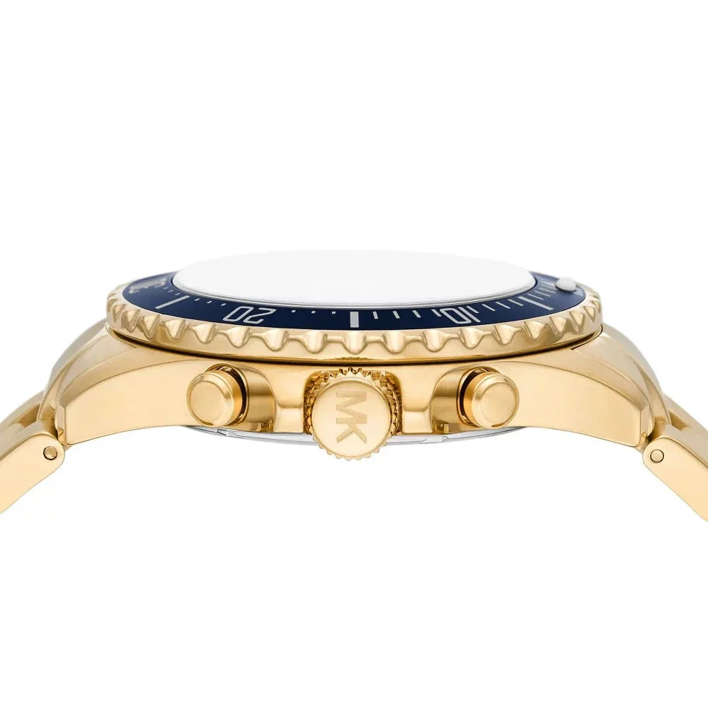  Shop Authentic Michael Kors Everest Chronograph Blue Dial Two Tone Steel Strap Watch For Men - MK8978 - Luxxuri