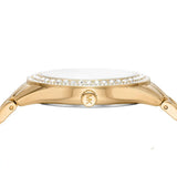  Shop Authentic Michael Kors Harlowe Three-Hand Quartz Gold Dial Gold Steel Strap Watch For Women - MK4709 - Luxxuri