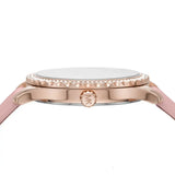  Shop Authentic Michael Kors Layton Three-Hand White Dial Pink Leather Strap Watch for Women - MK2909 - Luxxuri