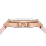  Shop Authentic Michael Kors Mini Lennox Three-Hand Rose Gold Dial Pink Silicone Strap Watch For Women - MK7282 - Luxxuri