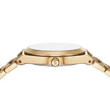  Shop Authentic Michael Kors Lennox Three-Hand Gold Dial Gold Steel Strap Watch for Women - MK7500 - Luxxuri