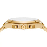  Shop Authentic Michael Kors Lennox Chronograph White Dial Gold Steel Strap Watch For Men - MK9120 - Luxxuri