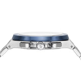  Shop Authentic Michael Kors Lennox Chronograph Blue Dial Silver Steel Strap Watch For Men - MK8938 - Luxxuri