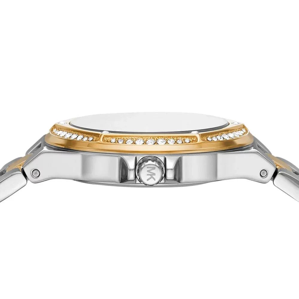  Shop Authentic Michael Kors Lennox Three-Hand Gold Dial Two Tone Steel Strap Watch For Women  - MK6988 - Luxxuri