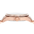  Shop Authentic Michael Kors Lexington Three Hand Mother of Pearl Pink Dial Rose Gold Steel Strap Watch For Women - MK7444 - Luxxuri