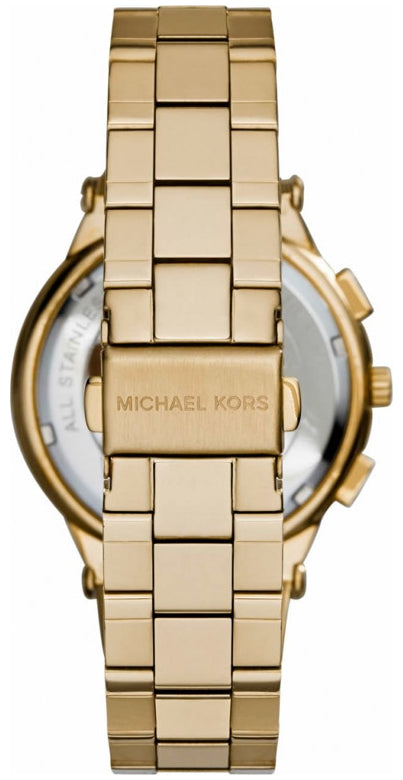  Shop Authentic Michael Kors Wyatt Chronograph White Dial Gold Steel Strap Watch For Women - MK5933 - Luxxuri