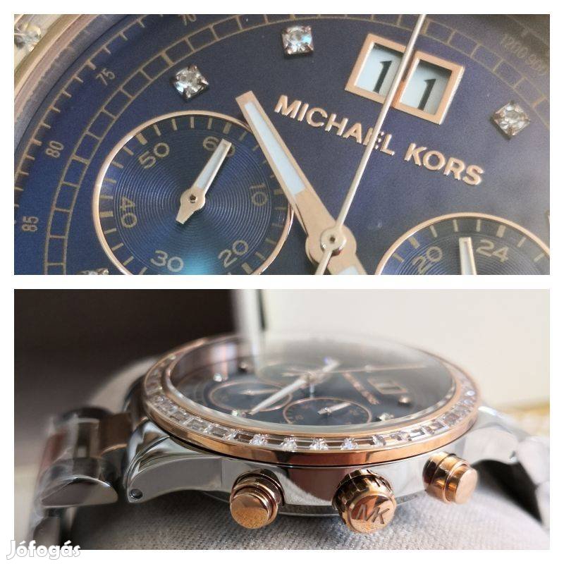  Shop Authentic Michael Kors Brinkley Blue Dial Two Tone Steel Strap Watch for Women - MK6205 - Luxxuri