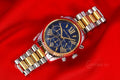  Shop Authentic Michael Kors Lexington Chronograph Blue Dial Two Tone Steel Strap Watch For Women - MK7218 - Luxxuri