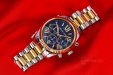 Shop Authentic Michael Kors Lexington Chronograph Blue Dial Two Tone Steel Strap Watch For Women - MK7218 - Luxxuri
