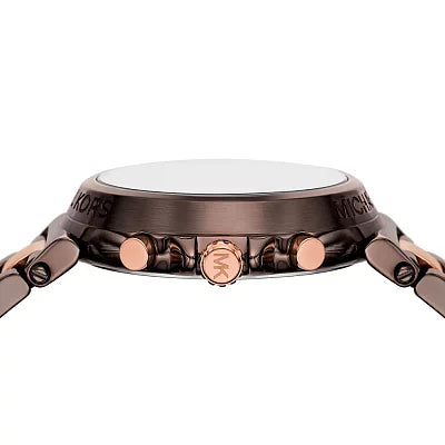  Shop Authentic Michael Kors Maren Chronograph Brown Dial Two Tone Steel Strap Watch for Women - MK7496 - Luxxuri