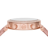  Shop Authentic Michael Kors Parker Chronograph White Dial Pink Leather Strap Watch For Women - MK6935 - Luxxuri