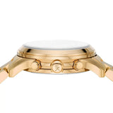  Shop Authentic Michael Kors Runway Chronograph Blue Dial Gold Steel Strap Watch For Women - MK7353 - Luxxuri