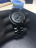  Shop Authentic Michael Kors Runway Chronograph Black Dial Black Steel Strap Watch for Men - MK8157 - Luxxuri