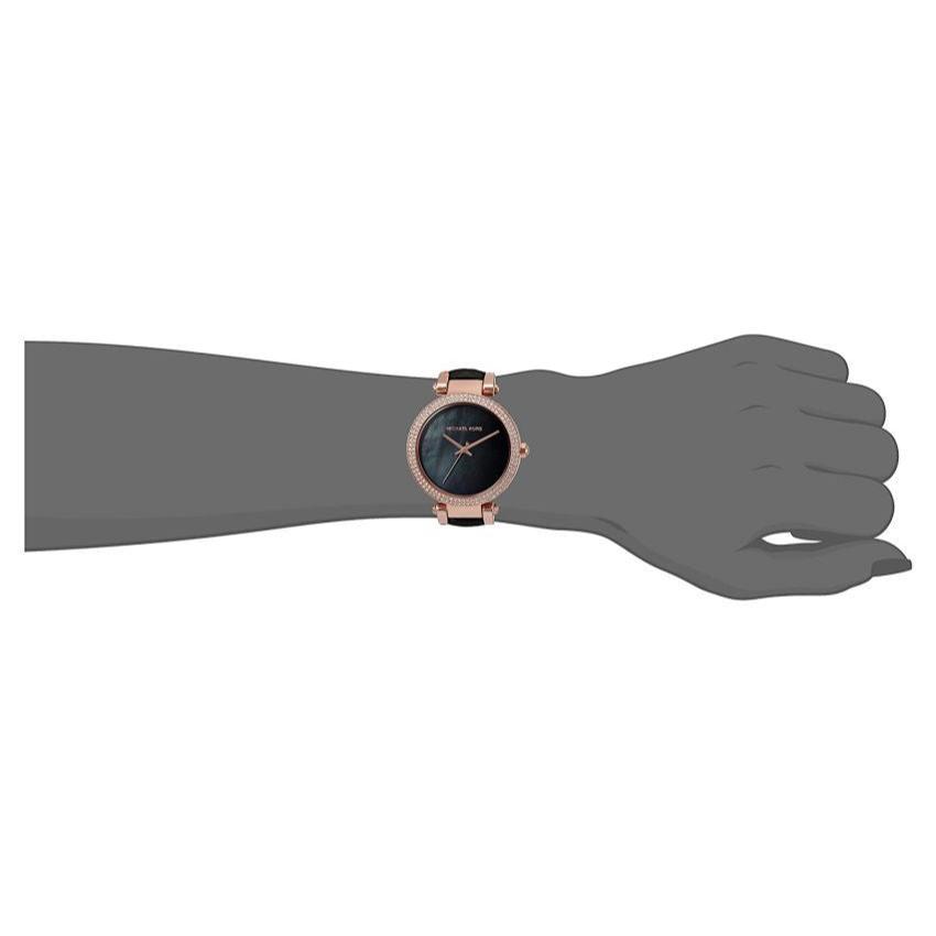  Shop Authentic Michael Kors Parker Mother of Pearl Black Dial Two Tone Steel Strap Watch for Women - MK6414 - Luxxuri