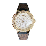  Shop Authentic Michael Kors Sidney Multifunction White Dial Brown Leather Strap Watch For Women - MK6948 - Luxxuri