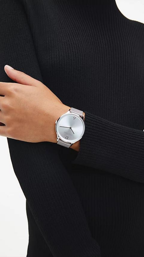  Shop Authentic Calvin Klein City Silver Dial Silver Steel Strap Watch for Men - K2G21126 - Luxxuri