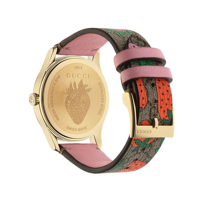  Shop Authentic Gucci G Timeless Brown Dial Brown Leather Strap Watch For Women - YA1264133 - Luxxuri