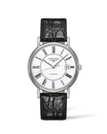 Shop Authentic Longines Presence 38.5mm Automatic White Dial Black Leather Strap Watch for Men - L4.921.4.11.2 - Luxxuri