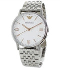  Shop Authentic Emporio Armani Kappa Quartz White Dial Silver Steel Strap Watch For Men - AR80014 - Luxxuri
