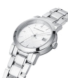  Shop Authentic Burberry The City White Dial Silver Steel Strap Watch for Women - BU9100 - Luxxuri