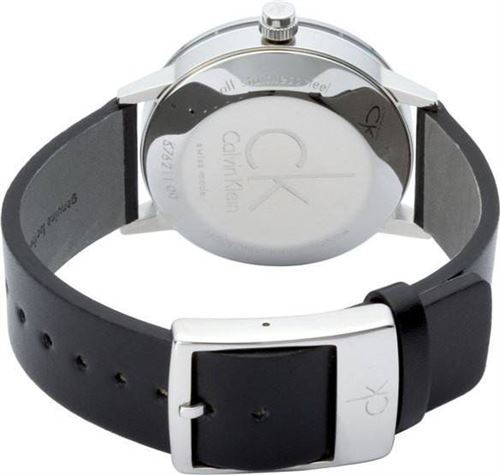  Shop Authentic Calvin Klein City Black Dial Black Leather Strap Watch for Men - K2G21107 - Luxxuri