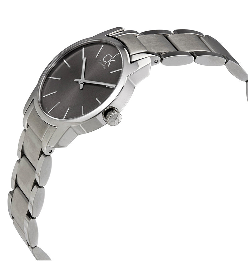  Shop Authentic Calvin Klein City Grey Dial Silver Steel Strap Watch for Women - K2G23161 - Luxxuri
