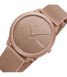  Shop Authentic Calvin Klein Minimal Quartz Pink Gold Dial Pink Gold Mesh Bracelet Watch for Men - K3M11TFK - Luxxuri