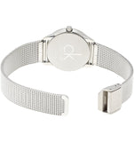 Shop Authentic Calvin Klein Minimal Grey Dial Silver Mesh Bracelet Watch for Women - K3M53154 - Luxxuri