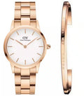  Shop Authentic Daniel Wellington Iconic Link White Dial Rose Gold Steel Strap Watch for Women - DW00100213 - Luxxuri