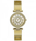 Shop Authentic Guess Muse Crystals White Dial Rose Gold Steel Strap Watch For Women - W1008L2 - Luxxuri