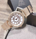  Shop Authentic Guess Muse Quartz Silver Dial Rose Gold Steel Strap Watch For Women - W1008L3 - Luxxuri