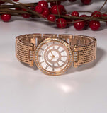  Shop Authentic Guess Muse Quartz Silver Dial Rose Gold Steel Strap Watch For Women - W1008L3 - Luxxuri
