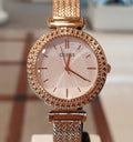  Shop Authentic Guess Monroe Silver Dial Rose Gold Steel Strap Watch For Women - W1152L3 - Luxxuri