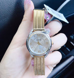  Shop Authentic Guess Whisper Silver Dial Gold Mesh Bracelet Watch for Women - W1084L2 - Luxxuri