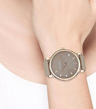  Shop Authentic Marc Jacobs Baker Grey Dial Grey Leather Strap Watch for Women - MBM1266 - Luxxuri
