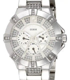  Shop Authentic Guess Vista Diamonds Silver Dial Silver Steel Strap Watch for Women - W12080L1 - Luxxuri