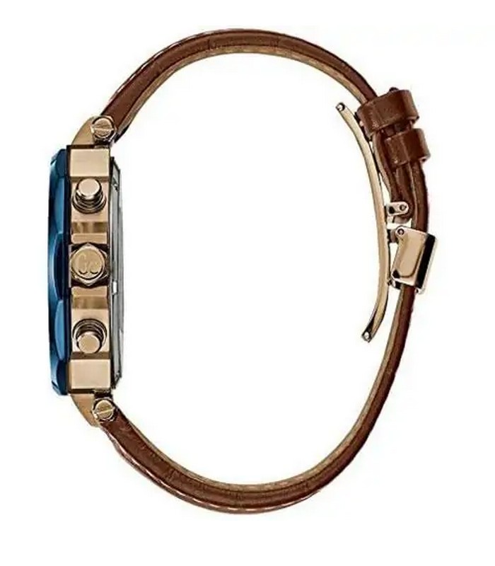  Shop Authentic Guess Pinnacle Chronograph Quartz Blue Dial Brown Leather Strap Watch For Women - W0673G3 - Luxxuri